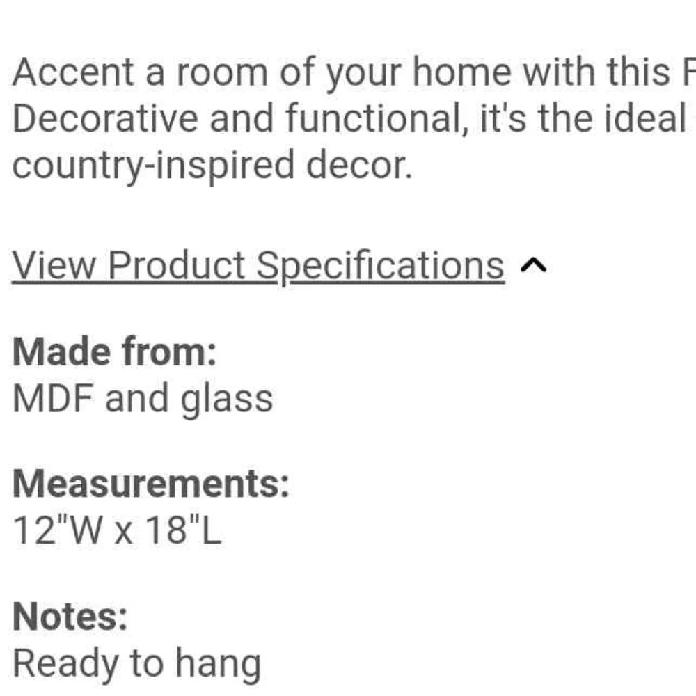 Farmhouse mirror